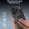 For iPhone 17 Pro Case with Kickstand Carbon Fiber Texture PC+TPU Phone Cover