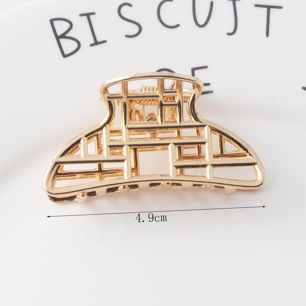 INS Minimalist Metal Claw Hairpin: Small & Medium Retro Hair Clip for European & American Styles, Korean Headwear