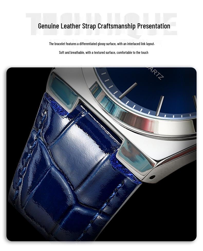 New Swiss Ultra-Thin Men’s Waterproof Casual Quartz Watch