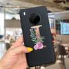 For Huawei Y9a 2020 Case 6.63'' Cute 26 Letters Cover Case For Huawei Y9a Y 9a Soft TPU Fundas HuaweiY9a Shockproof Phone Bumper