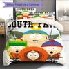 South Park Poster Pattern Bedding Home Decoration Birthday Gift ( 1 duvet cover + 2 pillowcase, without core),fan merchandise.