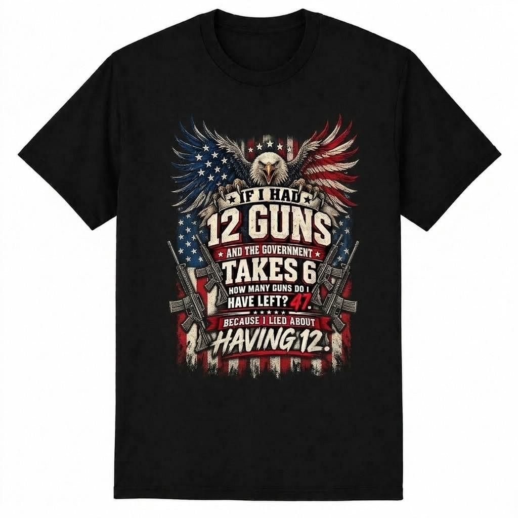 47 Gun Rights Funny Math Political Men Women Graphic T-Shirt