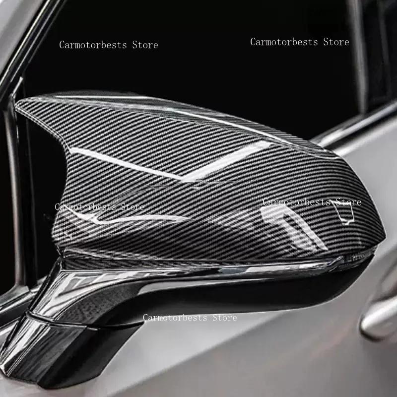Car Rearview Side Mirror Cover Fit For Lexus NX RX NX200 RX350 450H 2016-2023 Wing Cap Rear View Case Trim Carbon Fiber