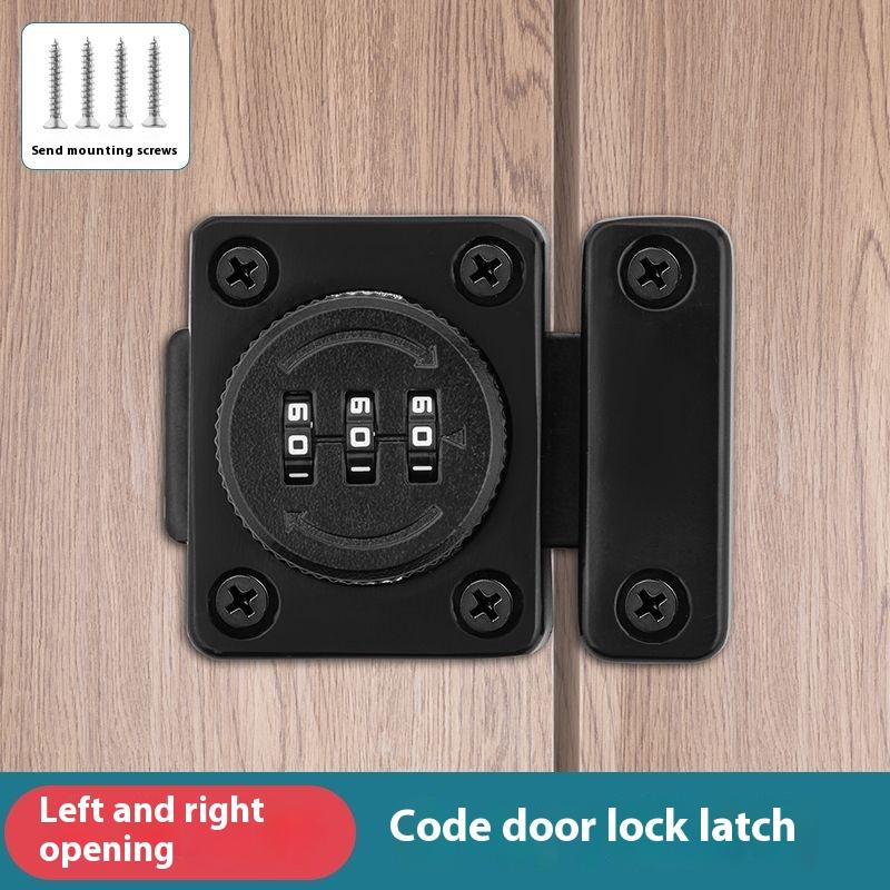 3 Digit Combination Password Cabinet Lock Non-punch Keyless Security Latch Anti-theft Child Safety Door Lock