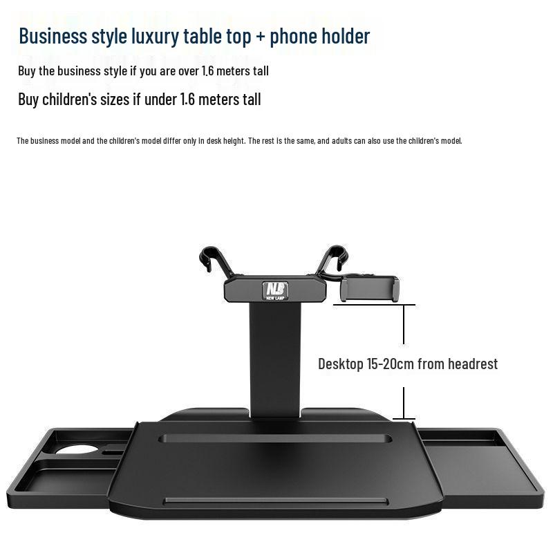 Składany stolik na tylne siedzenie do samochodu - Przenośna powierzchnia do jedzenia, nauki lub na laptopa
