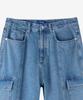 ESN Zipper Cargo Denim Pants V29_Blue