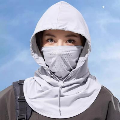 Yousheng Sun Protection Face Guard Hat Neck Gaiter UPF 50+ Breathable Cooling Ice Silk Summer Outdoor Cycling Women Hood Bandana Scarf Face Shield