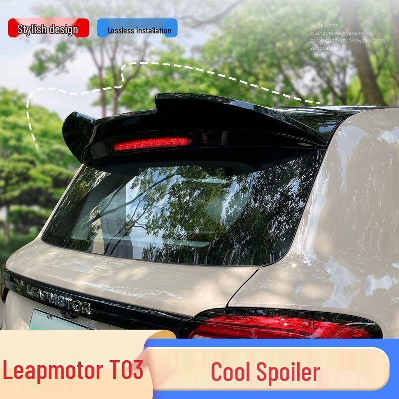 Leapmotor T03 Rear Spoiler: Car Tail Wing & Wind Deflector for Modified Exterior Trim