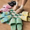 Fashion Made My Day Household Slippers Embroidered Cotton Slippers Quiet High Sense Spring and Summer Lightweight Couple Women's Flats