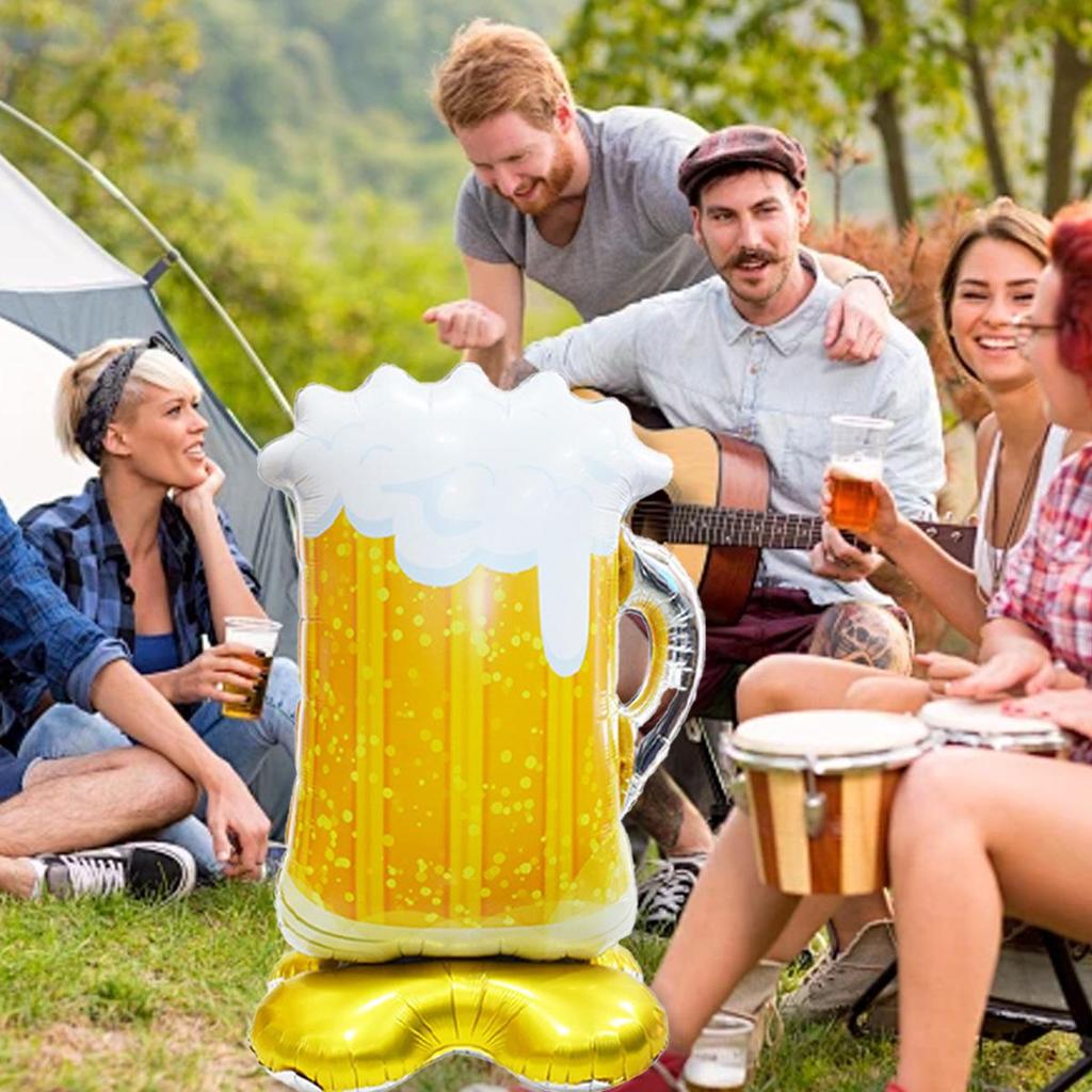 Large Beer Mug Balloon Stand - Birthday & Holiday Party Decoration