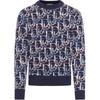 Oblique Jacquard Jumper 193M638AT344-C574