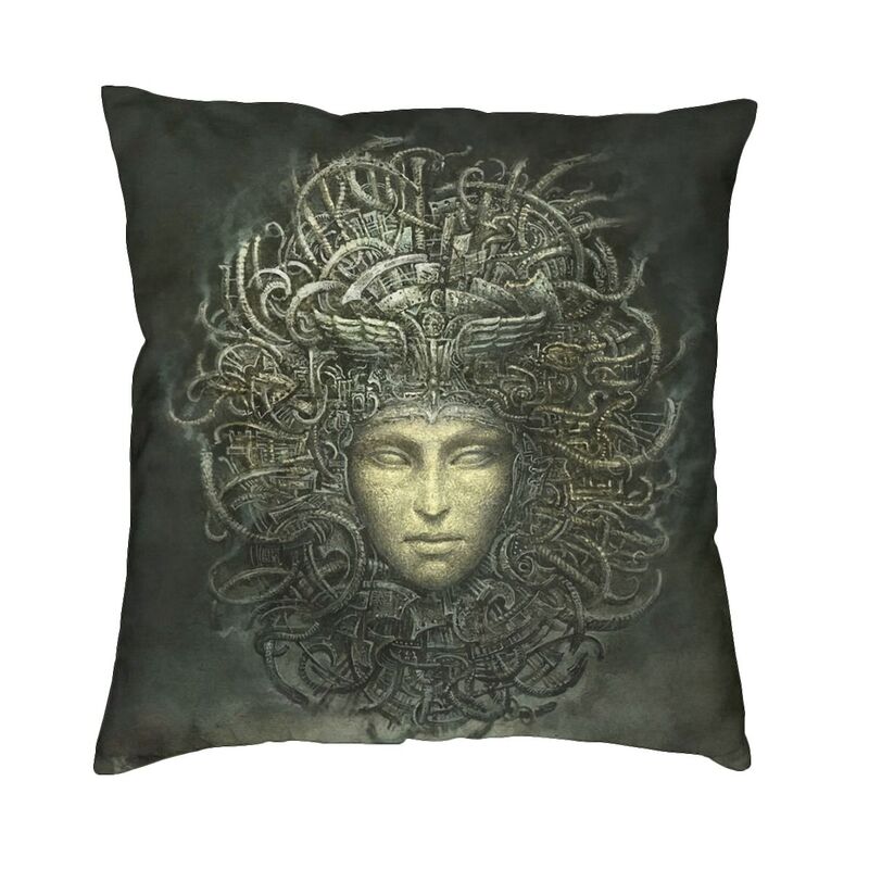 Greek mythology Medusa Snake Head Print Cushion Cover Home Living Room Sofa Car Decoration Throw Pillow Cover