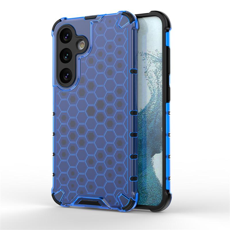 For Samsung Galaxy S24 Case Samsung Galaxy S24 Plus S24 Ultra Cover Honeycomb Style Shockproof TPU Armor PC Silicone Phone Case