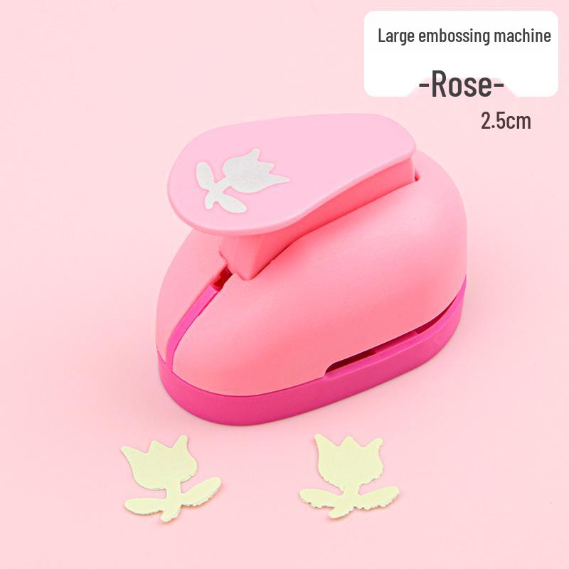 Children's DIY Paper Craft Embossing Machine - Easy Flower Punch for Kindergarten Educational Activities