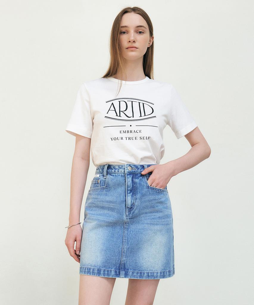 Artid Denim Mini Skirt_Light Blue
