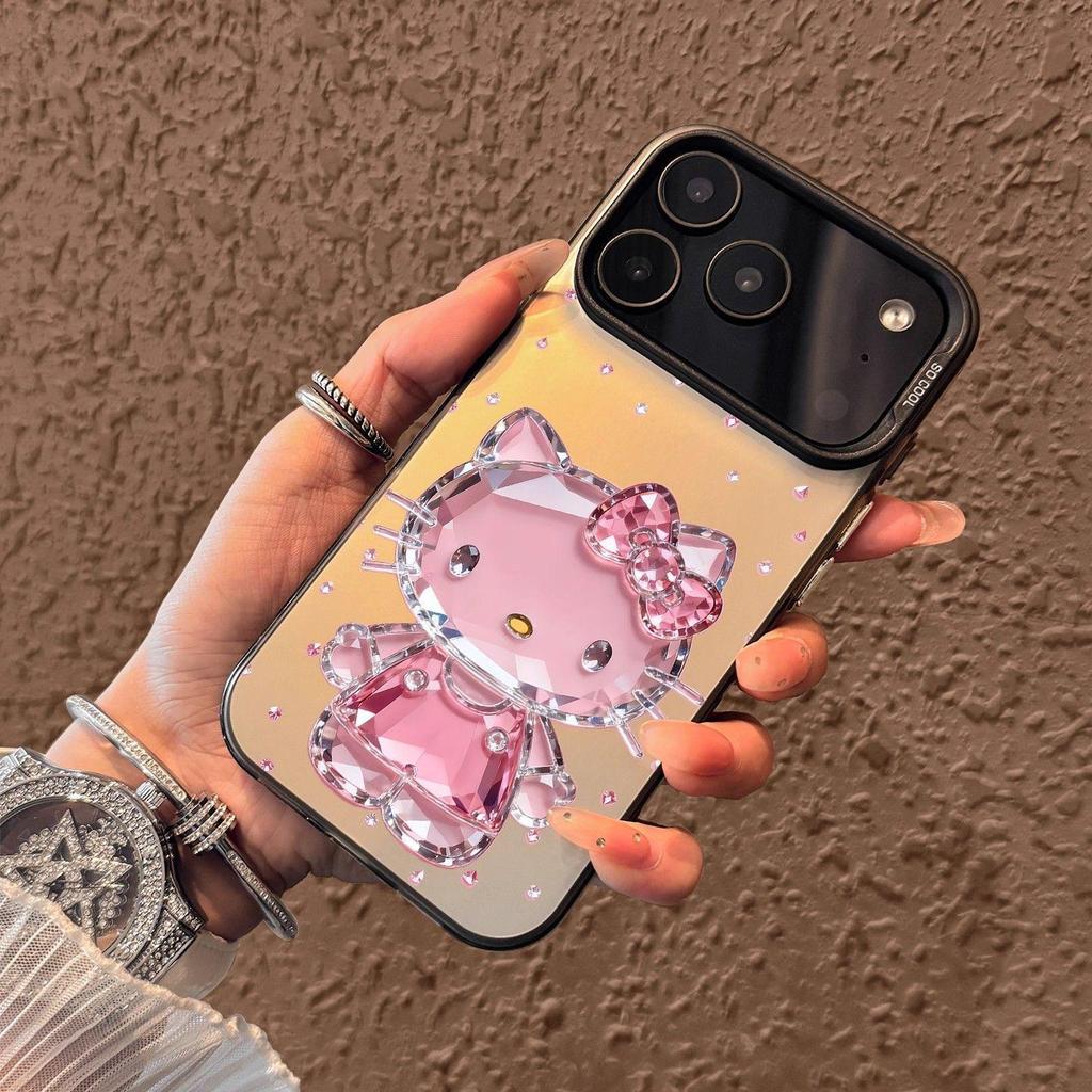 Kiki Crystal Cat iPhone Case: High Value Face Control, Drop-proof, for iPhone 14, 15, 16 Pro Max, Apple 17.