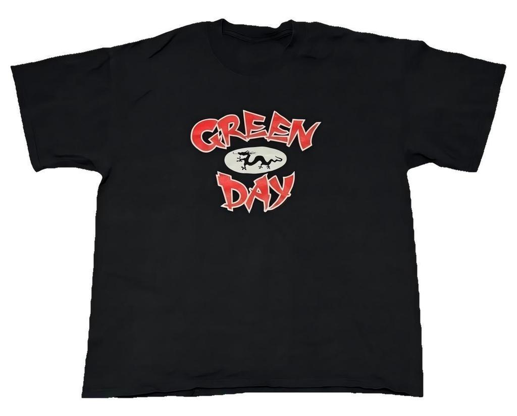 Green Day Dragon Logo Vintage T-Shirt