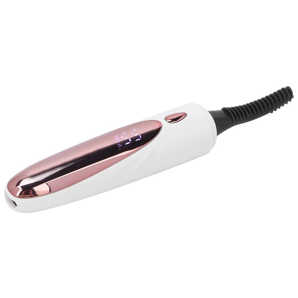 Heated Eyelash    Re able Silicone Brush Head Portable Electric Eyelash    for Women