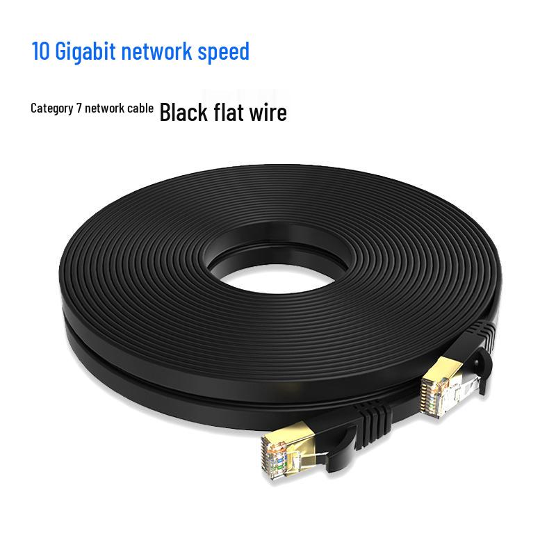 

Мережевий кабель Zhongshi Xun CAT7 - CAT6A Екранований Чиста Мідь 10 Гігабітний Високошвидкісний Патч-корд 0.5m