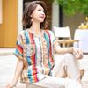 Jianhu Women's Summer Slimming Short Sleeve Blouse