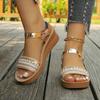 Fashion Fashionable Wedge Sandals for Women Summer New Comfortable Non-sliding Shoes for Women Casual Outdoor Beach Platform Sandals