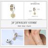 copper Charm Compatible With Bracelets Do It Yourself Jewellery Making Pink Zircon Authentic Red Blue Charm Bead Charms Ideal For Women Wedding Birthd