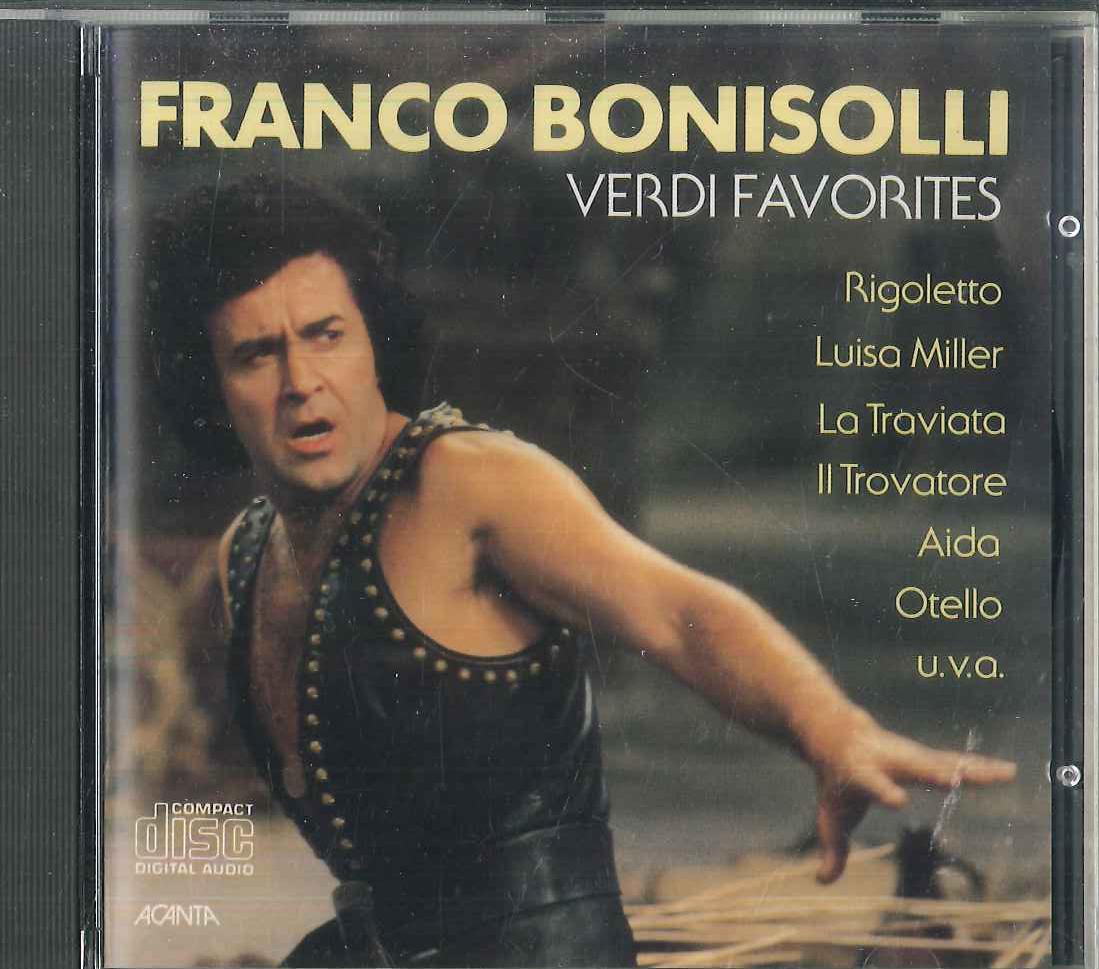 

CD FRANCO BONISOLLI - Verdi Favorites 43317 ACANTA 1987 Germany Classical Used