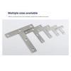 10Pcs 90° Right Angle Connection Plate 40/50/60/80mm Corner Bracket  Hardware Accessory