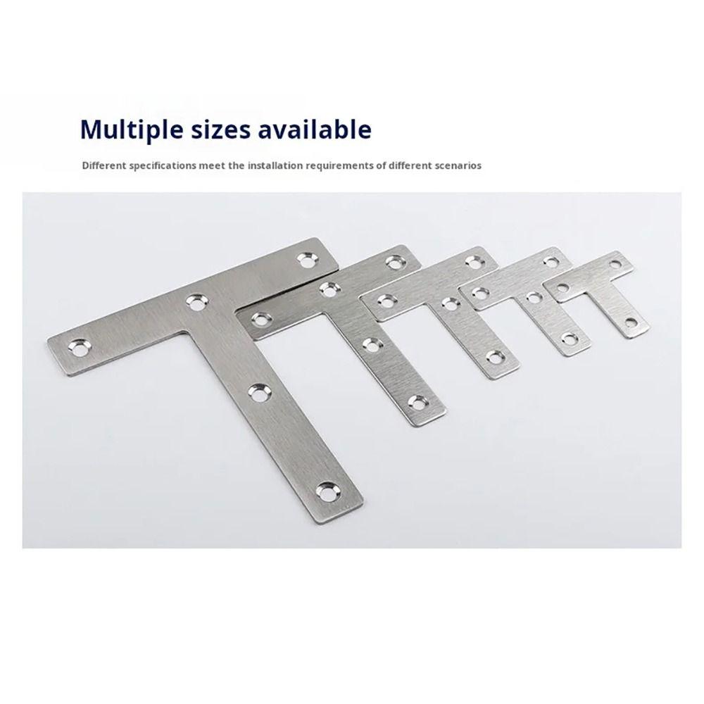 10Pcs 90° Right Angle Connection Plate 40/50/60/80mm Corner Bracket Hardware Accessory