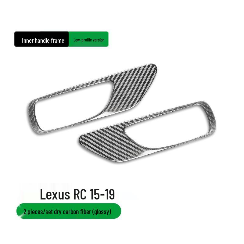 Рамка ручки двери из углеродного волокна для Lexus RC 2015-2019, аксессуары для интерьера