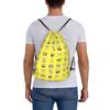 Custom S-Sponges Anime Bobes Drawstring Bags Men Women Lightweight Cartoon Sports Gym Storage Backpack
