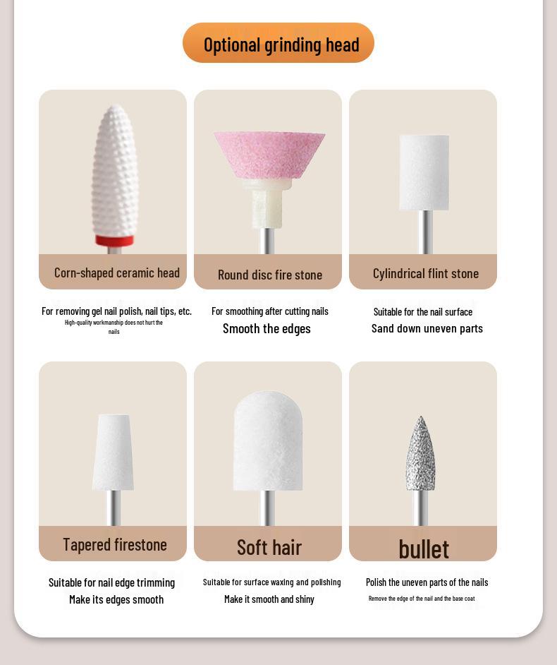 Electric Nail File & Polisher with UV Lamp