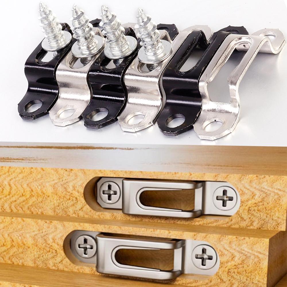 100pcs/ Set Invisible 2 in 1 Connector Screw Fastener Hidden Laminate Cabinet Wardrobe Assembly Furniture Combined Fastener