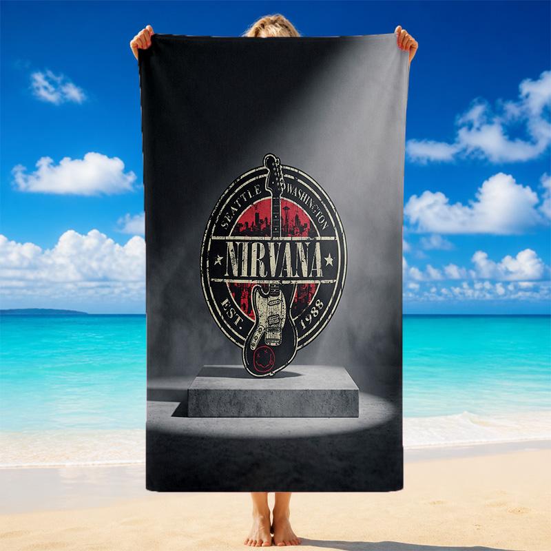 Nirvana Print Microfiber Beach Towel Sand?Resistant Lightweight Towel For Swimming Outdoor Travel Use