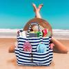 Beach Tote Bag Waterproof Foldable Large Capacity Lightweight Portable Travel Storage Bag for Outdoor Swimming Vacation