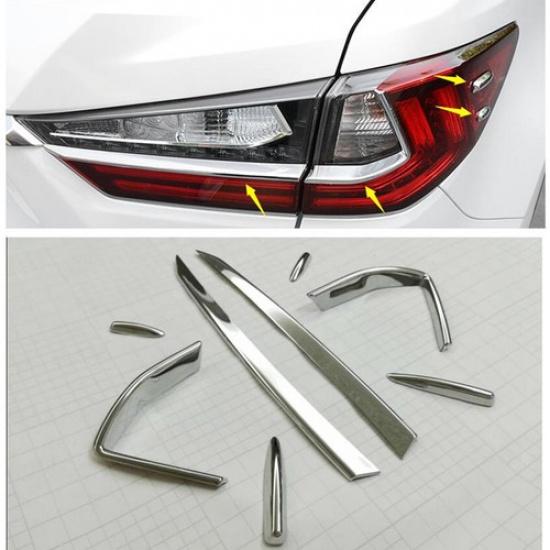 Chrome Rear Fog Light Lamp Cover Trim For Lexus RX RX350 RX450H 2016 2017 2018