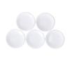 5pcs Dollhouse Miniature White Ceramic Food Plates Kitchen