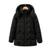Winter new medium and long hooded large size down cotton-padded clothes keep warm, foreign style thickened and thin loose cotton-padded jackets women