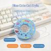 Mini Electronic Drum Keychain Portable Recordable Musical Toy Cute Cartoon Pendant Kids Backpack Bag Decor Stress-Relief Gift
