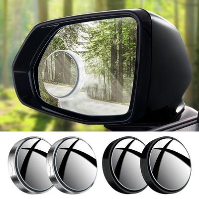 Specchio Angolare Cieco per Auto 2 Pezzi Ventosa Piccolo Specchio Rotondo Angolo Ampio a 360 Gradi Specchio Angolare Ausiliario per Retromarcia Per