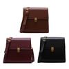 Women Mini Square Bag PU Leather Shoulder Bag Fashion Crossbody Bag Simple Messenger Bag Korean Style Handbag and Purse