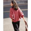 Demana Women's Cozy High-Neck Plaid Knit Sweater