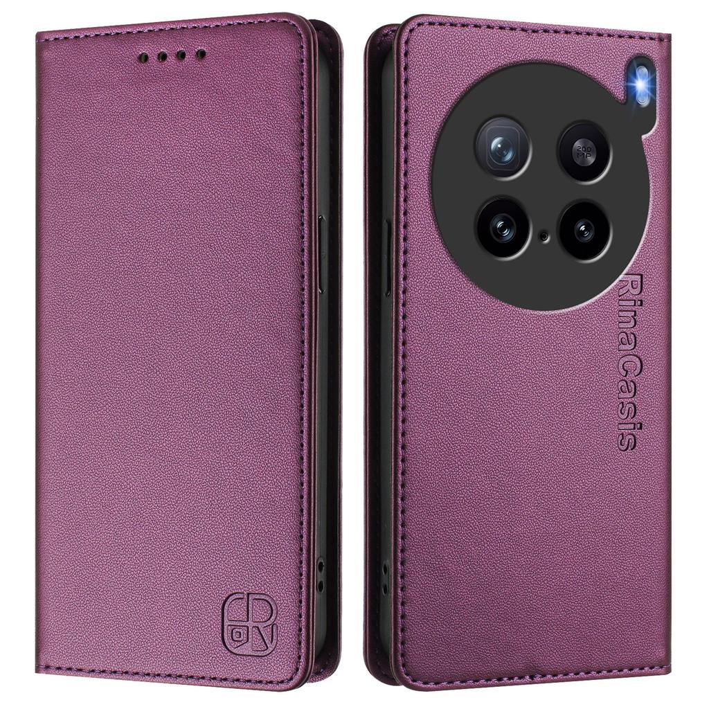 For Vivo X200s 5G Leather Case RINACASIS RC01 Phone Cover with RFID Blocking Wallet Stand