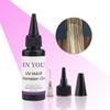 UV Hair Extension Kit with UV Lamp: 30g Fast-Curing Glue & Tools | Invisible Bonds, Damage-Free Salon & Home Use