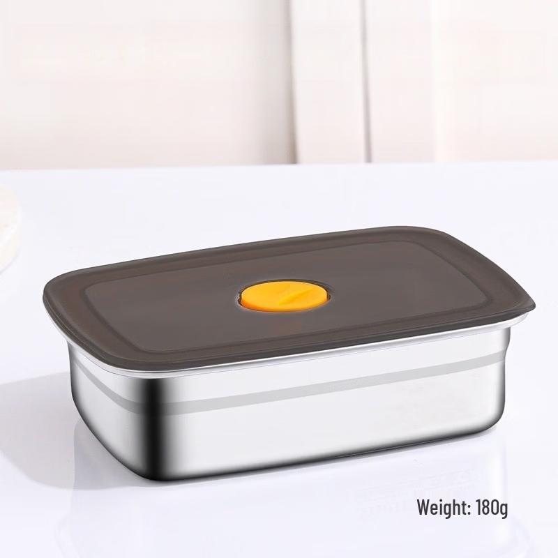 Ruhan 3-Piece 304 Stainless Steel Food Storage Container Set