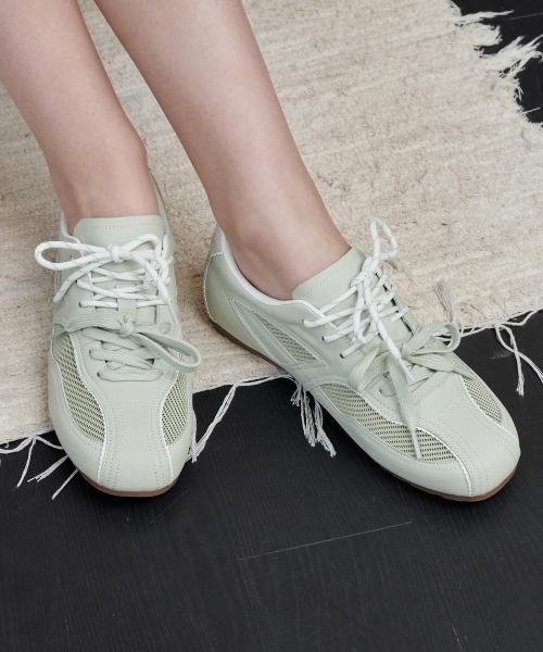 [Witthia] Real Suede Double Bow Sneakers [WBLC58510]