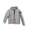 Mens Solid Color Hooded Cotton Puffer Jacket Warm Winter Casual Outerwear
