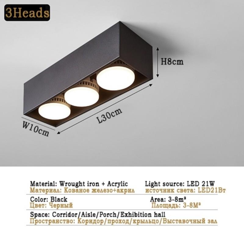 Spotlight Wohnzimmer Minimalistische Lange Streifen Flurlampe Verstellbarer Beleuchtungswinkel LED Deckenleuchten Modernes Decken-Downlight