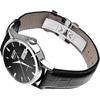 Tissot Nostalgisk Klassisk Serie Automatisk Mekaniskt Urverk 30 Meter Svart Urtavla 316L Rostfritt Stålboett Läderarmband T019.430.16.051.01 40mm