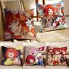 Adorable H-Honkai Star R-Rail Tribbies Cushion Cover Pillowcase Anti-Dustmite Living Room Sofa Decor Cushion Room